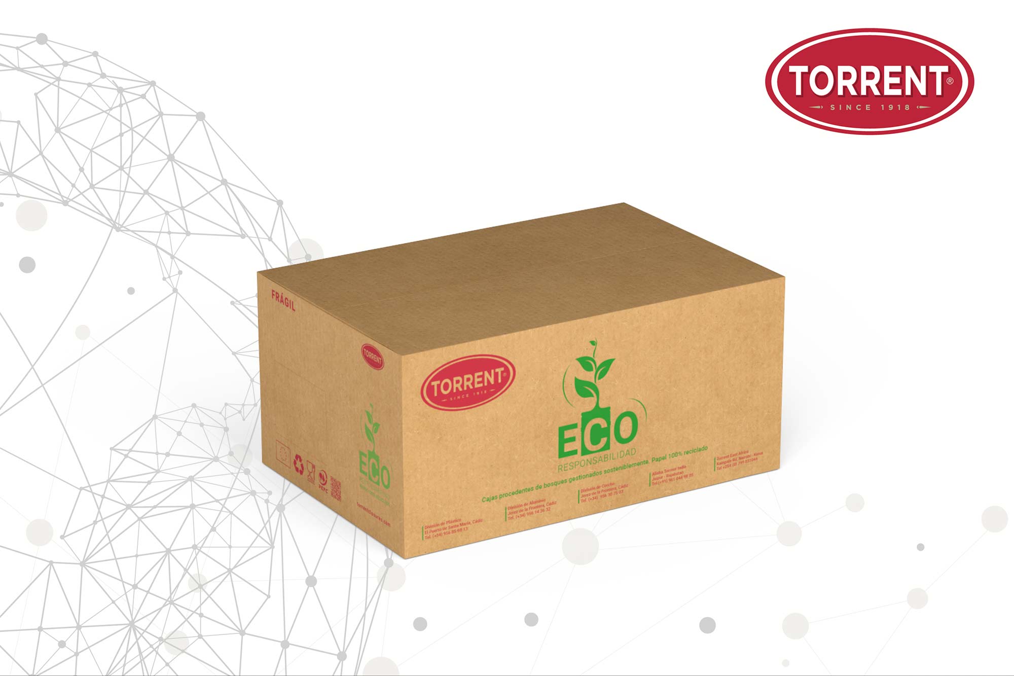 Sustainable cardboard boxes