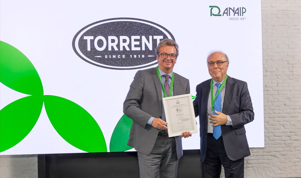 Grupo Torrent receives the Spanish and Sustainable Plastics Industry Certification from ANAIP | Torrent Closures