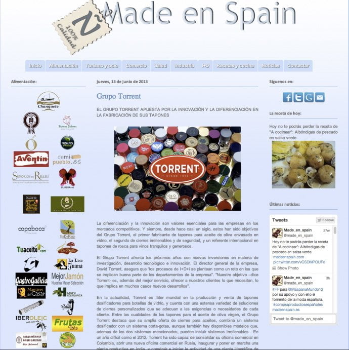 madeenspain | grupo Torrent